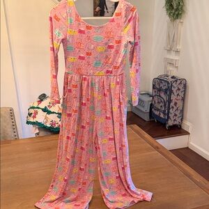 SweetHoney Pink Kids One Piece with Colorful Prints